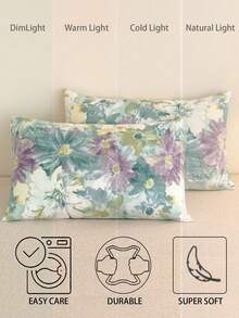 最佳平价柔软超细纤维枕套 - 枕套，低过敏性透气枕套，大号加长标准尺寸、皇后尺寸、单人床尺寸、双人床尺寸、加大双人床尺寸、欧式尺寸和方形尺寸，四季皆宜的床上用品套装 - 薄荷綠 - 查看 4