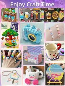 DIY Melting Bead Craft Kit, Handmade Jewelry & Art Supplies, Christmas & Birthday Craft Materials - Multicolor - View 1