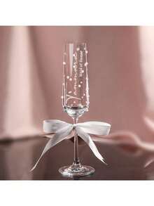 Customizable Wine Glass, Personalized Wedding Glass, Photo & Text Customized, High Borosilicate Glass, Stemmed Highball Glass, White Wine Glass, Red Wine Glass, Face & Name Customized Cup, Bridesmaid Groomsmen Gifts, Wedding Party Essentials - Multicolor - View 6