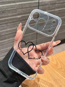 Custodia personalizzata per telefono con motivo a cuore e nome personalizzato, copertura totale trasparente e lente forata, adatta come regalo per amici. Compatibile con iPhone 11/12/13/14/15/16/16 Pro/16 Pro Max/16 Plus/17/Air/17 Pro/17 Pro Max/17e/S25/S25 Ultra/S25 Plus/S25 Egg/S26/S26plus/S26ultra Pixel 9 Pro XL/ 10a/ 10a, può anche essere dato come regalo per anniversario di matrimonio. Versione internazionale, non la versione domestica. - Trasparente - Visualizzare 7