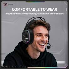 ONIKUMA X91 RGB 有线头戴式耳机，3.5mm 插孔，低延迟有线设计，可调节头带，音量控制，双色可选 - X91 - 查看 8