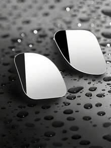 2 PCS [HD Car Mirror] 360° Adjustable High-Definition Car Wide Angle Blind Spot Rearview Mirror | Frameless Fan-Shaped Small Round Mirror, Automotive Reversing Auxiliary Mirror, Straight Lens Curvature, Suitable For All Cars - Multicolor - View 12