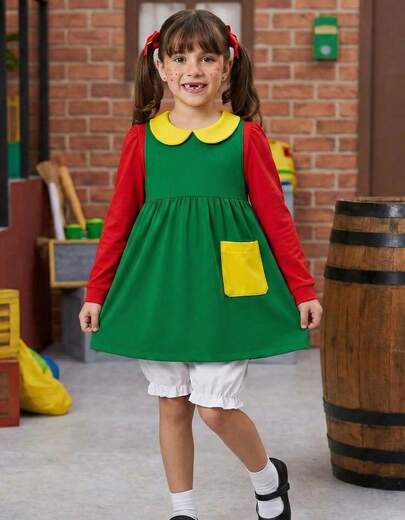 Fantasia Infantil Chiquinha – Luxo Premium Festa Turma do Chaves