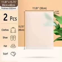 2/3/5/10pcs Travel Storage Bags, Transparent PVC Clothes Organizer Bags, Waterproof Zipper Lingerie Packing Cubes, Transparent Sealed Underwear Storage Boxes, Travel Luggage Bags - White - View 27