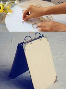 20pcs Metal Book Rings, Loose-Leaf Binder Rings 25mm Inner Diameter Keychain,Back To School,School Supplies - Silver - View 6