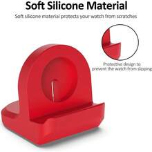 1pc Miimall Charger Stand Compatible With Samsung Galaxy Watch 6 5(40mm/44mm), Galaxy Watch 6 Classic/Watch 5 Pro Silicone Charging Stand Charger Base Holder With Integrated Cable Management Slot - White - View 8