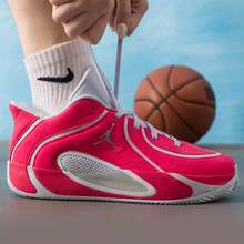 Nike Tatum 4 Premium Basketball Shoes For Big Kids - Red/Gray - View 3