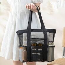 Mesh Swimming Bag, Fitness Bag, Fashionable Sports Ultralight Handbag, Beach Bag - Multicolor - View 8