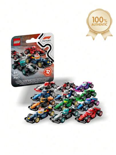 LEGO F1® Collectible Race Cars 71049 – Mystery Box Mini Build ® Cars | Collectible Racing Toys For Kids 6+, Musical/Wedding Season Gift
