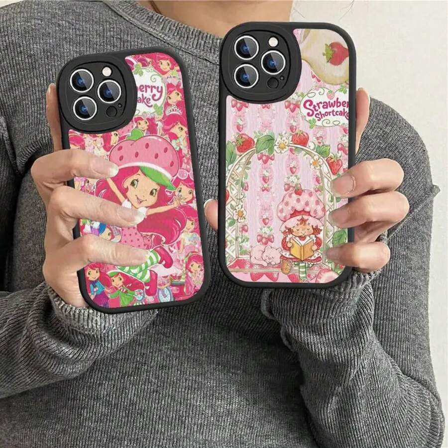 S-Strawberry Cartoon S-Shortcake Girl Leather Phone Case For 16 15 14 Plus 13 12 11 Pro Max Case. Holiday Phone Accessories. Minimalist New Style Holiday Gift Case Exquisite 17 Pro Case Valentine's Day Ldeal Holiday Present 13 Case Holiday Limited Edition Waterproof Anti-Fall Scratch Resistant Holiday Special Offer 17 Pro Max Case Valentine's Day Gift Giving Add A Festive Touch Clear Phone Case 16 Case - z5 - Xem 1