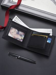 New Stylish Men's Wallet, Business Casual Large Capacity Multi-Card Slots Leather Bifold Wallet For Young Adults And Students