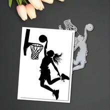 Creative Basketball Cutting Dies, DIY Scrapbooking Album And Embossing Stencil, Greeting Card Making Tool, Card Paper Cutting Crafts ,Gift Card Making Template Die Cuts.