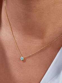 1Pc Four-Leaf Clover Necklace Fashion Versatile Lucky Clover Jewelry Suitable For Women As Valentine's Day Mother's Day Gift