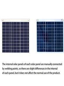 30W Portable Outdoor Solar Panel, Designed For Travel And Camping. With USB, Features A Movable Solar Panel, Outdoor Camping Accessory - Multicolor - View 13