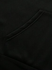 Men's Hoodies-Mickey Fashion Cartoon Pattern Pullovers, Loose Hoodies In Front Pockets, Suitable For Casual Wear, Disney's Birthday Gifts, Travel Clothes, Playful Design, Comfortable Fabrics, Fan Clothes, Movie Lovers, Home Clothes, Durable Materials, Printed Jerseys, Men's. - Black - View 5