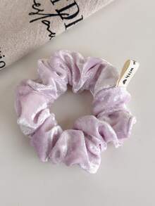 1pc Autumn/Winter Velvet Scrunchie, Elegant Hair Tie, High Elasticity Ponytail Holder, Non-Damaging Hair Rope ,Hair Elastics ,Hair Rubber Bands - Hairband - View 9