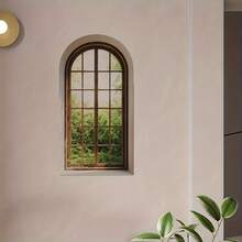 3D Simulation Green Window Scene Wall Stickers - Matte Finish Wall Decal - Self-Adhesive And Detachable - Suitable For Wall Papers, Doors, Windows, Cabinets, Etc, Home Decoration - Multicolor - View 7