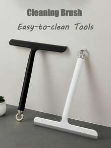 Multi-Functional Handheld Squeegee - Suitable For Bathroom Windows, Doors And Car Glass - Durable Plastic Cleaning Tool, Glass Surface Cleaner, Plastic Silicone Material, Ergonomic Handle, Applicable For Bathroom, Kitchen, Shower, Mirrors, Tiles, Countertops - Space-Saving Multipurpose - Multicolor - View 2
