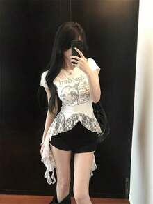 Women Tops - Black - View 8
