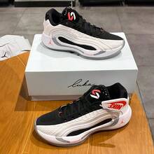 Nike Jordan Lace-Up Sports Training Basketball Shoes For Kids & Youth - Black and White - View 5