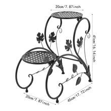 YUNRUX Soporte/Cesta para plantas y flores - Negro - Ver 2