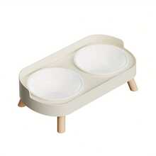 Elevated Double Bowl Feeder, Cat/Dog Bowls For Food And Water, Featuring A Water And Feeding Integration Design, Dog Food Water Bowls For Medium Small Dogs And Cats, Non-Slip Pet Dish Station, Easy To Clean, Christmas Gift For Dogs - 800ml - View 12