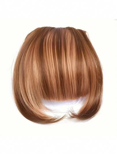 Flequillo postizo para mujeres, flequillo falso, flequillo postizo marrón-negro, flequillo de cortina francesa, flequillo postizo francés para mujeres, extensiones de cabello, flequillo con patillas, postizos, flequillo arqueado para uso diario