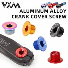 VXM 山地自行车 M18 M19 M20 曲柄螺丝 CNC 7075 铝合金曲柄盖自行车零件，兼容 Shimano 螺栓盖 - 彩色 - 查看 2