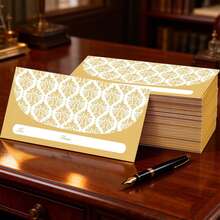 5/25/50pcs Gold Banknote Envelopes (7x3 Inches), Beautifully Designed Cash Gift Bags Suitable For Christmas, Birthday, Graduation, Wedding And Other Occasions, Small Amount Money Envelopes, Bulk Economical Pack - Multicolor - View 12