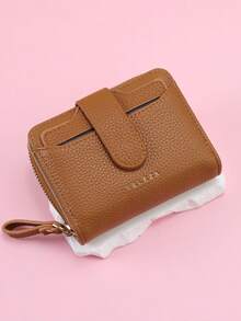 Wavhen Classic Short Clutch Wallet, Versatile Women's Lightweight Zipper Wallet, Tri-Fold Card Coin Purse Multi-Function Coin Pouch - Multicolor - View 11