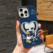 Disney Patterned Phone Case. Mickey Mouse, Stitch, Donald Duck, Minnie Mouse, Goofy, Pluto, And Daisy Duck Pattern. Magnetic Phone Case.  Compatible With IPhone 17, 16, 15, 14, 13, 12 Pro Models And Galaxy, Offering Shockproof Protection. A Special Gift For Family, Friends, Birthdays, Holidays, And Special Occasions. A Stylish And Fun Accessory To Brighten Up Your Device With What And What Flair. - 藍色 - 查看 6
