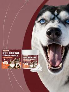 Disposable Pet Finger Toothbrush, Daily Cleaning For Cat And Dog Teeth, Fresh And Clean - Multicolor - View 2