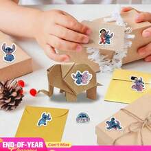 500pcs/Set Stitch Graffiti Stickers And Needle Notebook Stickers, Mobile Phone Insulated Cup Notebook Waterproof Cute Cartoon Stickers, Used For Water Cups, Pencil Boxes, Laptops, Luggage, Festival Or Birthday Gifts