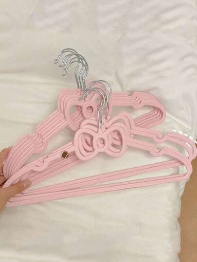 10個 かわいいリボン型回転フック、コート、ジャケット、シャツ、ドレスの収納に最適、クローゼット収納、ホームデコレーション、寝室家具、アパートやドームの必需品、人間関係や趣味の展示に最適