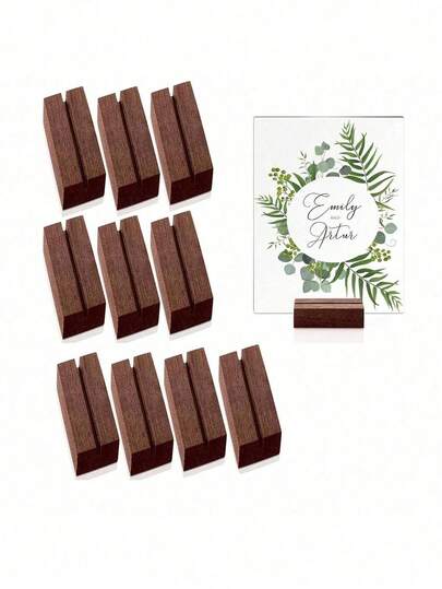 1/6/12pcs Solid Color Wedding Place Cards, Place Card Holders, Table Number Stands, Elegant Tabletop Decor To Display Photos, Memos, Notes And Postcards, Handmade To Create A Warm Atmosphere, Suitable For Weddings, Engagements, Bridal Showers, Birthdays, Galas, Home & Kitchen Decor, And Wedding Party Decorations