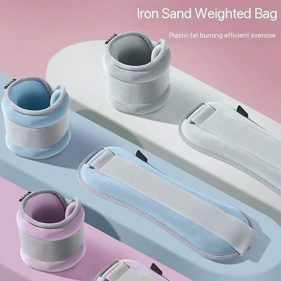 1/2个加重沙袋，可负重腿部和脚踝，适用于跑步、舞蹈和有氧训练 - 有氧运动器材 - 彩色 - 查看 1