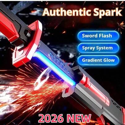 7-Color Spark Sword - Light & Sound Effects - Super Cool Samurai Sword Toy - Illuminating Sword Toy - Birthday Gift, Christmas Gift, Easter Gift, New Year Gift, Gift, Perfect Gift