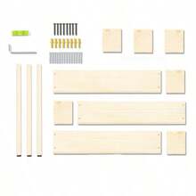 4/3/2/1pc Children's Room Wall-Mounted Storage Rack, Wooden Wall Bookshelf, Suitable For Storing Books And Decorations - Multicolor - View 4