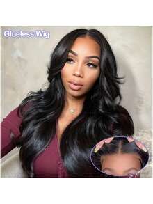 [13x4 Transparent Lace Frontal Body Wave] 180% Density 13*4 Body Wave Lace Front Wigs For Women Pre Plucked Pre Cut Transparent Lace Wigs Body Wave Lace Front Wigs With Bady Hair For Women Elegant Style, Unisex-Adult Body Wave Curly,Glamorous Wave Style, Ideal For Festivals, Parties & Daily Wear, Wig For Daily Wear Black Hair For Women Body Wave Wig Glueless Lace Wig Long Natural Looking Black Wig(Bob Wigs 8-16inch ) - SNatural - View 6