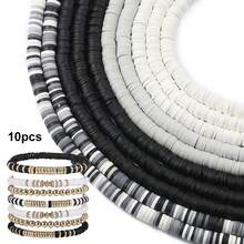 10pcs Colorful Soft Clay Spacers, Jewelry Making Spacers, DIY Beading Necklace Bracelet Supplies