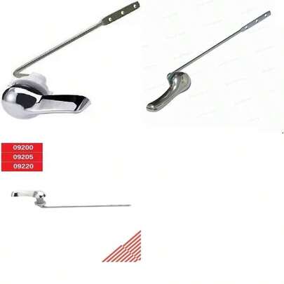 Juego de 10 Manijas de Descarga para WC, Material Metálico, Sistema Manual, Incluye Tecla de Descarga, Compatible con Mecanismos Convencionales