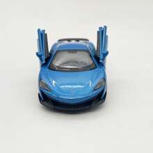 Makeda 红色合金金属超级跑车 - 可打开回力车模型 - 送给年轻人的最佳礼物 - 藍色 - 查看 7