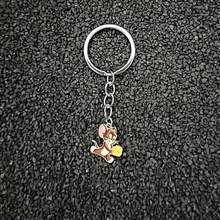 2pcs Cat And Mouse Keychain, Niche Japanese Style Couple/Best Friend Keyring, Tom And Jerry Keychain - Multicolor - View 11