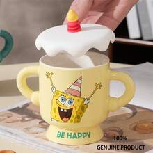 官方海绵宝宝生日陶瓷杯，高品质创意陶瓷牛奶杯 - 彩色 - 查看 4