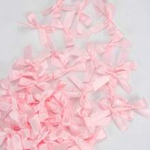 50PCS Red Ribbon Bows Kit - Pre-Curled Gift Wrapping Decor, Wedding Party Hair Clips, All Season Craft Supplies - 彩色 - 查看 2