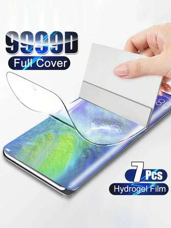 7 Pack Hydrogel Film Screen Protector Compatible With IPhone, Soft TPU Transparent Protective Screen Protector Film (Not Tempered Glass)