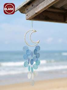 月亮贝壳风铃捕梦网风铃房间阳台墙壁装饰吊坠空中挂饰，家居装饰，房间装饰，墙壁装饰