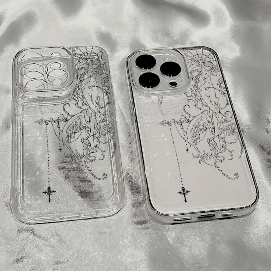 1Pc Mobile Phone Case All-Inclusive Anti-Drop Mobile Phone Case Protective Case Is Suitable For A Variety Of  Models Including 1615141312 Mobile Phone Case 11 Pro MaxPlusX87 Is A Popular Birthday Gift Business Gift Durable Anti-Fouling And Anti-Fingerprint New Men's And Women's Mobile Phone Case~ Space Case - Transparent - Holy Muse 1102WCYOUR-BELOVED-PHONE Christmas Gifts Christmas Gifts, New Year Gifts, Valentine's Day GiftsYOUR-BELOVED-PHONE Christmas Gifts Christmas Gifts, New Year Gifts, Valentine's Day Gifts - 透明的 - 查看 1