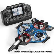 New Children's Remote-Controlled Airplane, Airplane And Jet Airplane With Altitude Maintenance Function, Drone Remote-Controlled Toy, Suitable For Beginners, Indoor And Outdoor Toy Gift, Easy To Fly, Durable Structure, Holiday Gift, Outdoor Flying Toy, Mini Airplane, With Remote-Controlled Aircraft Function, One Click Landing, Real-Time Image Transmission, Suitable For Night Flight. - Màu xanh lam - Xem 13