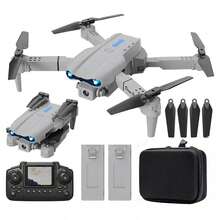 TOKQI Drone cuadricóptero E99 PRO 720P FPV con pantalla de control remoto y cámaras duales - Volteretas de 360°, retorno con un solo botón, video en tiempo real por WiFi, mantener altitud, adecuado para principiantes y adultos, diseño plegable (gran regalo para vacaciones) - Multicolor - Ver 11